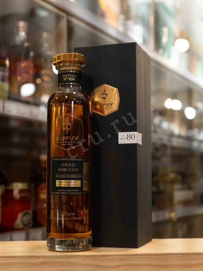 В магазине Крю Профи Dupuy Lot 80 Hors d'Age Grand Champagne AOC in gift box 0.7 л