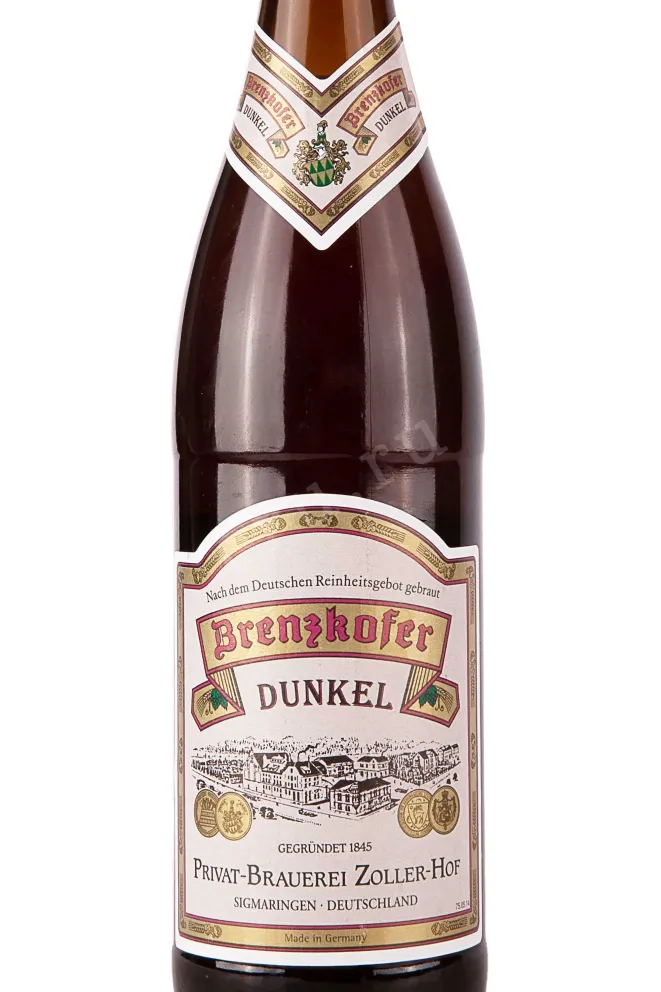 Этикетка Zoller-Hof Brenzkofer Dunkel 0.5 л