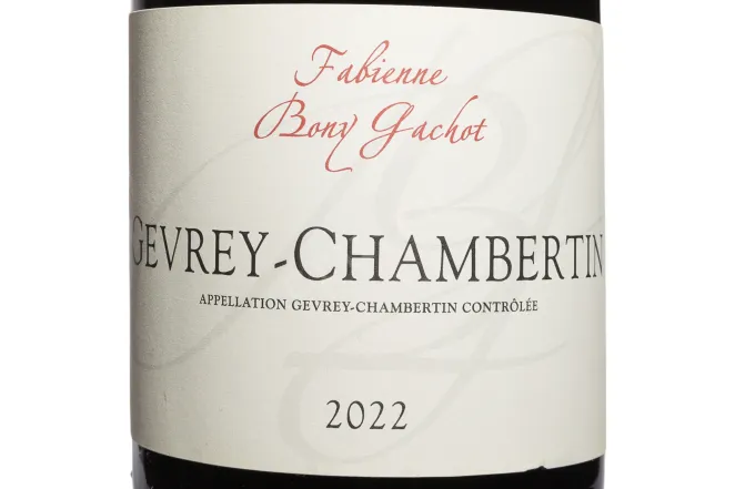 Этикетка Domaine Bony Gachot Gevrey-Chambertin AOC 2022 0.75 л