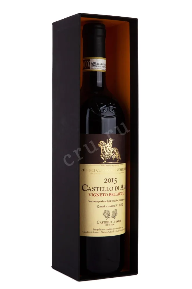 В подарочной коробке Castello di Ama Vigneto Bellavista Chianti Classico Gran Selezione in gift box 2015 0.75 л