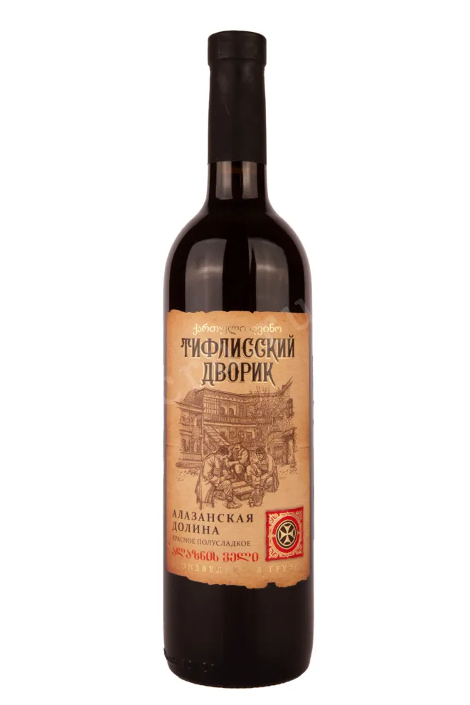 Вино Tiflisskiy Dvorik Alazani Valley Red 2020 0.75 л