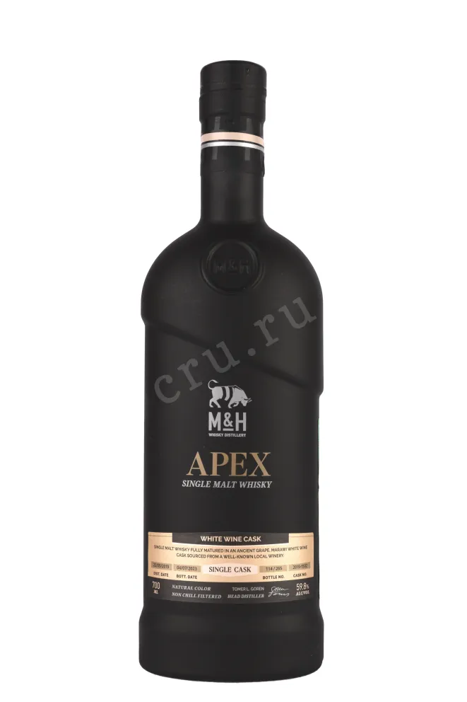 Виски M&H Apex Single Cask White Wine Cask gift box  0.7 л