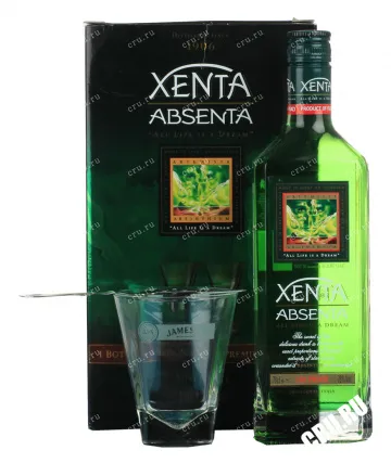 Фото — Абсент Xenta + 2 glasses  0.7 л