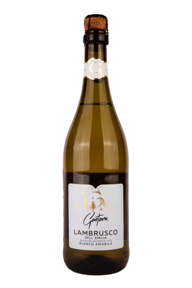 Игристое вино Gaetano Lambrusco dell'Emilia Bianco 2021 0.75 л