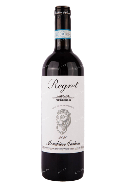 Вино Monchiero Carbone Regret Langhe Nebbiolo 2020 0.75 л