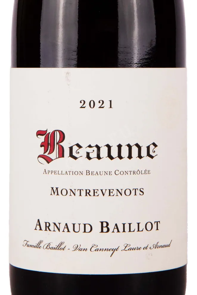 Этикетка Arnaud Baillot Beaune Montrevenots 2021 0.75 л
