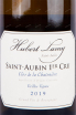 Этикетка Domaine Hubert Lamy Saint-Aubin 1-er Cru Clos de la Chateniere 2019 0.75 л