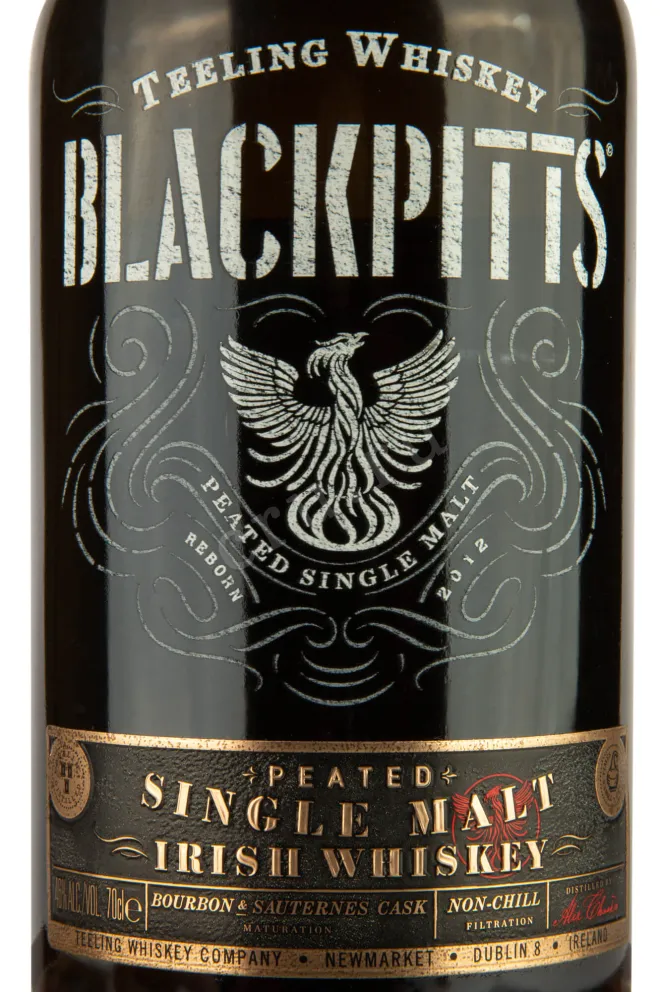 Этикетка Teeling Petaed Single Malt Blackpitts 0.7 л