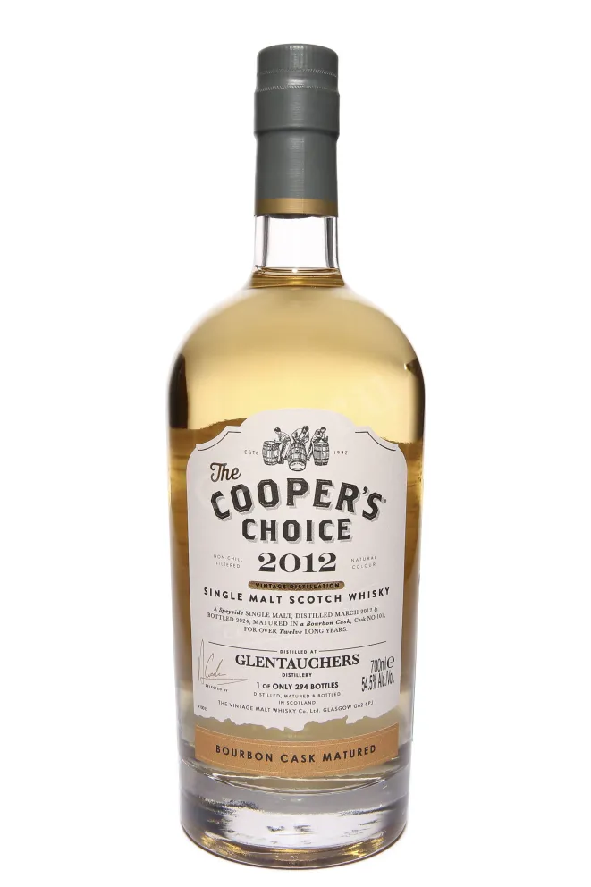 Бутылка The Cooper's Choice Glentauchers Bourbon Cask Matured in gift box 2012 0.7 л