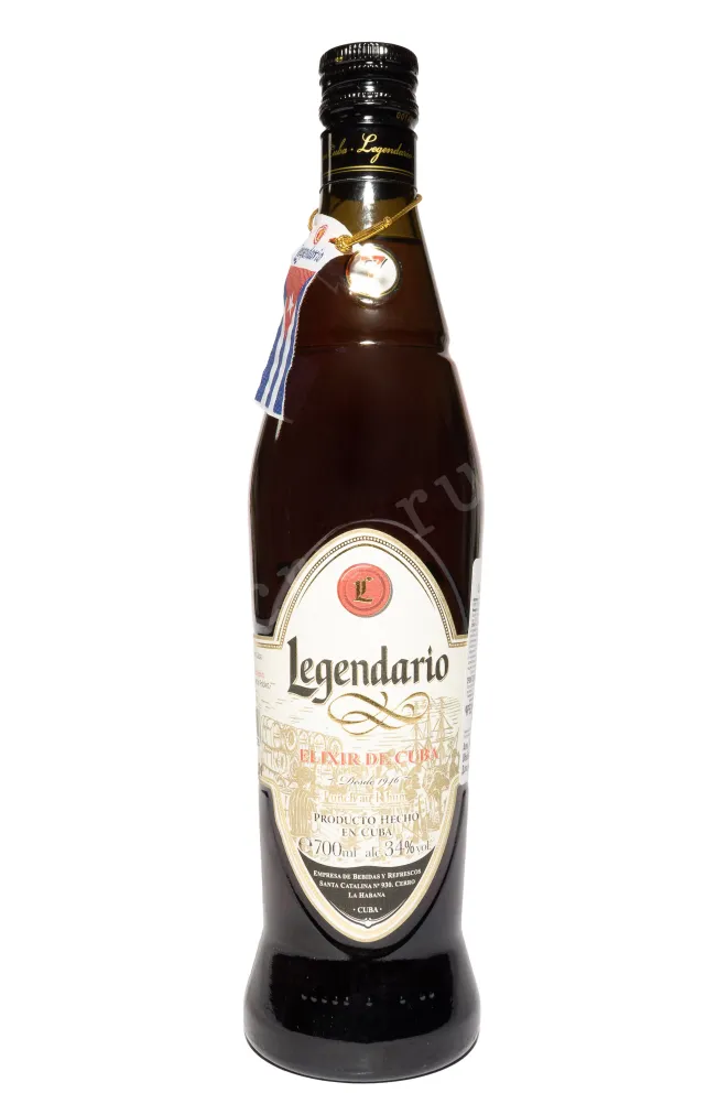 Бутылка Legendario Elixir De Cuba in tube 0.7 л