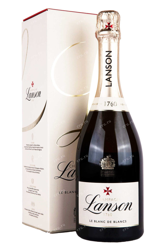Шампанское Lanson Le Blanc de Blancs Brut in gift box 2018 0.75 л