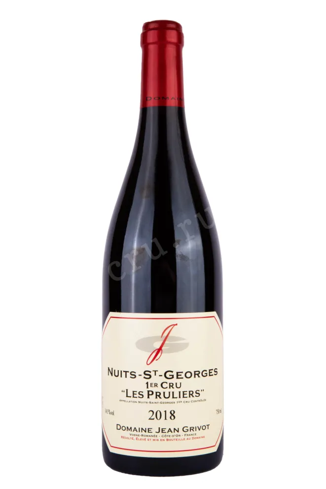 Вино Domaine Jean Grivot Nuits-St-Georges 1er Cru Les Pruliers 2018 0.75 л