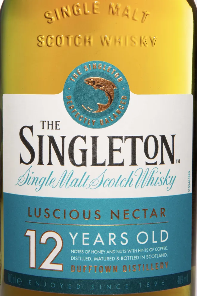 Этикетка The Singleton Luscious Nectar Single Malt 12 Years Old 0.7 л