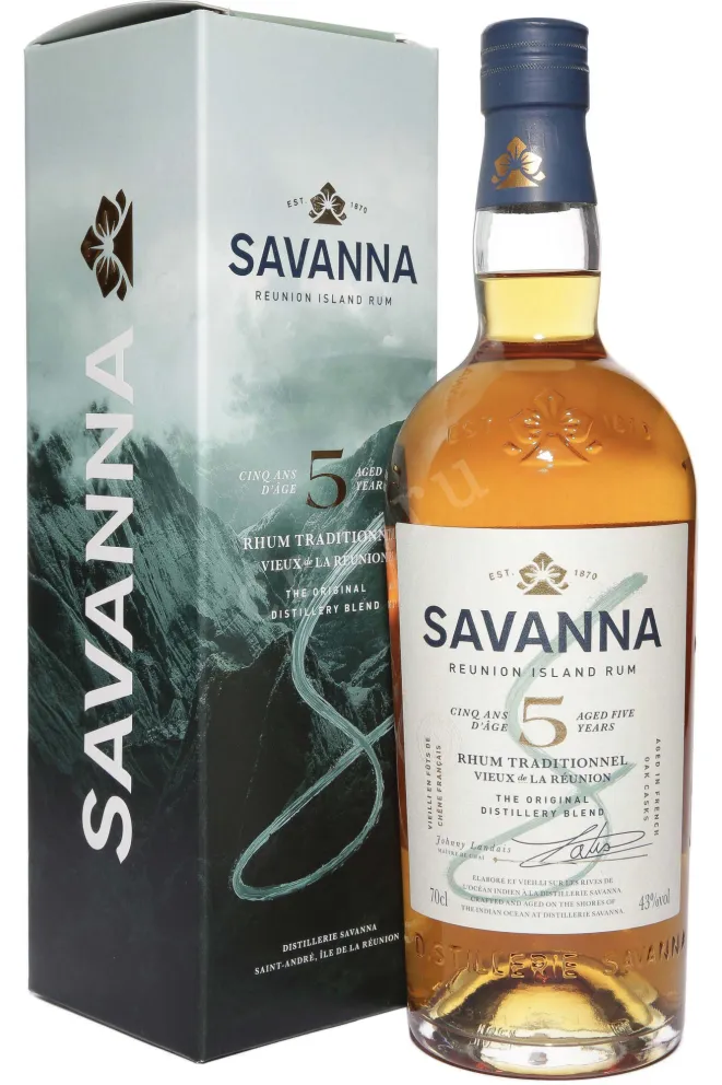 Ром Savanna 5 Years Old in gift box  0.7 л