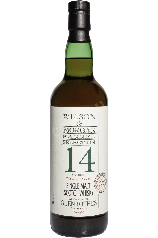 Бутылка Wilson & Morgan Barrel Selection Glenlossie Sherry Finish PX 14 Years Old in gift box 0.7 л