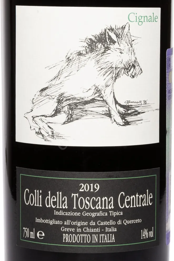 Этикетка Castello di Querceto Cignale 2019 0.75 л