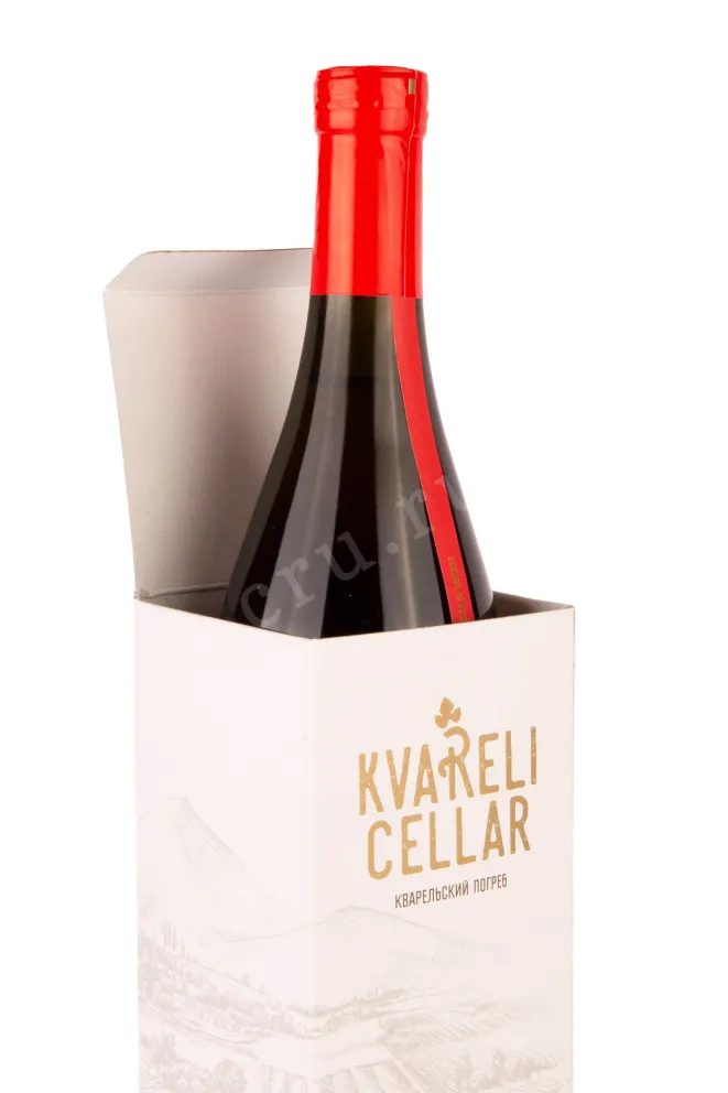 В подарочной коробке Kvareli Cellar Saperavi Qvevri gift box 2019 0.75 л