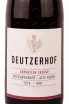 Этикетка Deutzerhof Ahrweiler Caspar Spatburgunder 2018 0.75 л