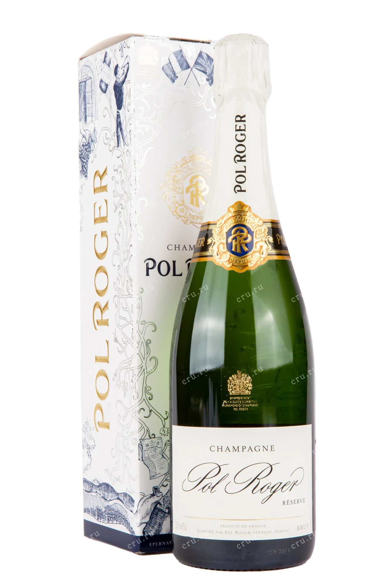 Фото — Шампанское Pol Roger Brut Reserve Festive with gift box  0.75 л