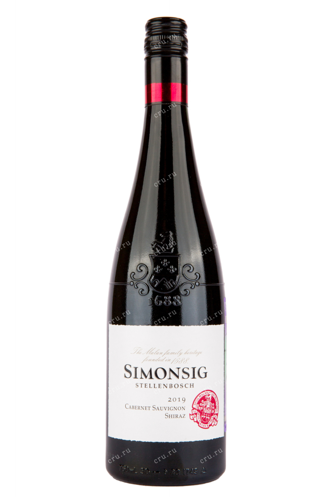 Вино Simonsig Cabernet Sauvignon-Shiraz 2019 0.75 л