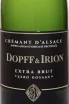 Этикетка Dopff & Irion Cremant d'Alsace AOC Extra Brut Zero Dosage AOC 2022 0.75 л