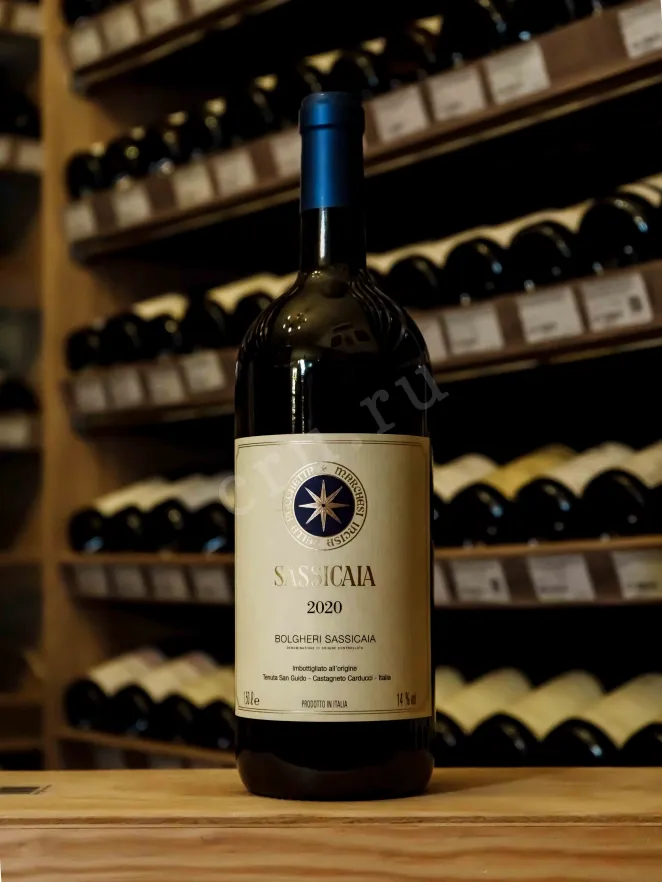 В магазине Крю Профи Sassicaia Bolgheri wooden box 2020 1.5 л