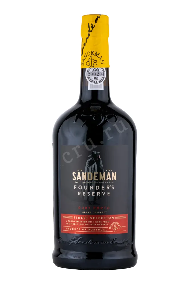 Бутылка портвейна Сандеман Фаундерз Резерв в тубе 0.75 л