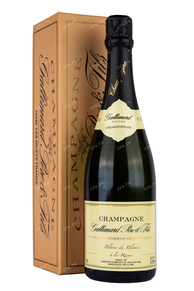Шампанское Gallimard Pere et Fils Cuvee Grande Reserve Chardonnay gift box 2020 0.75 л