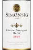Этикетка Simonsig Cabernet Sauvignon-Merlot 2020 0.75 л