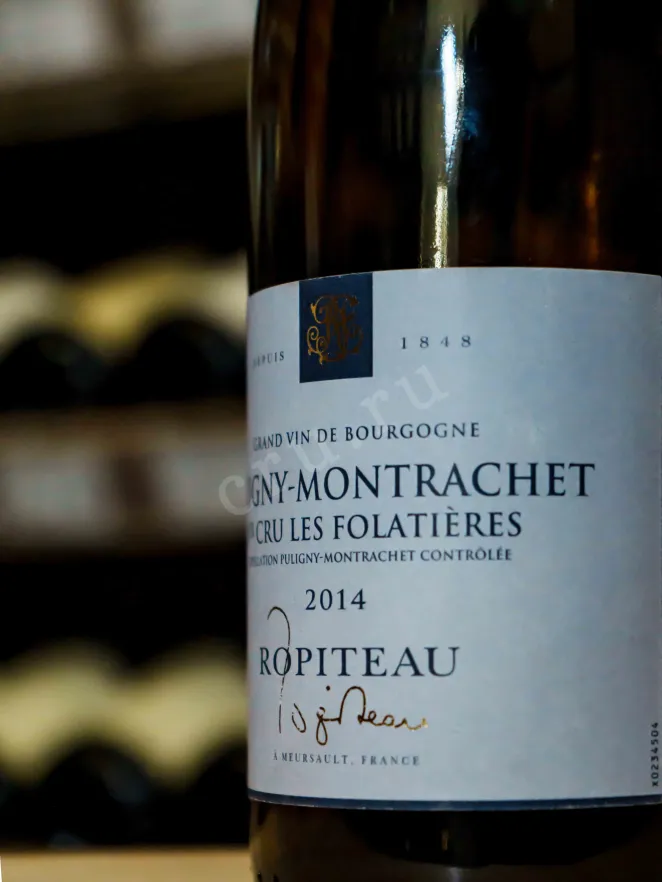 В магазине Крю Профи Ropiteau Puligny-Montrachet Les Folatieres 1er Cru 2014 0.75 л