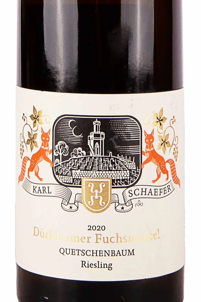 Этикетка Karl Schaefer Durkheimer Fuchsmantel Quetschenbaum Riesling 2020 0.75 л