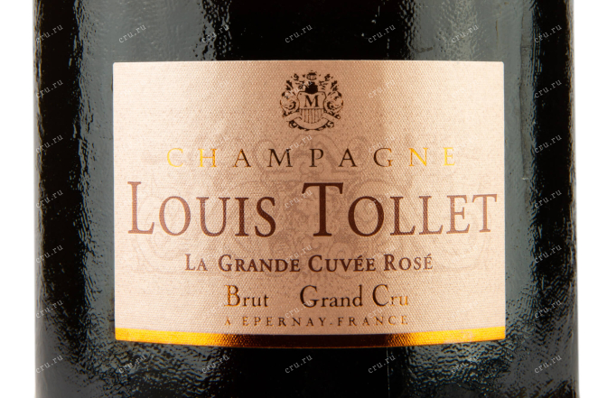Этикетка Louis Tollet La Grande Cuvee Rose Brut 0,75 л