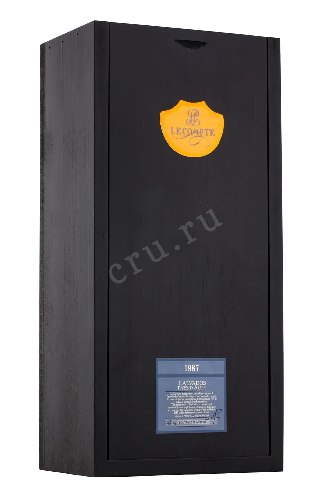 Подарочная коробка кальвадоса Леконт 1987 0.7