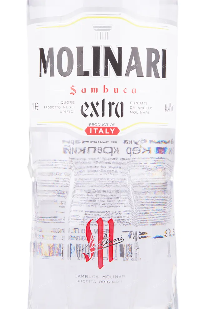 Этикетка ликера Молинари Экстра 1л