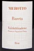 Этикетка Merotto Bareta Valdobbiadene Prosecco Superiore 2023 0.75 л