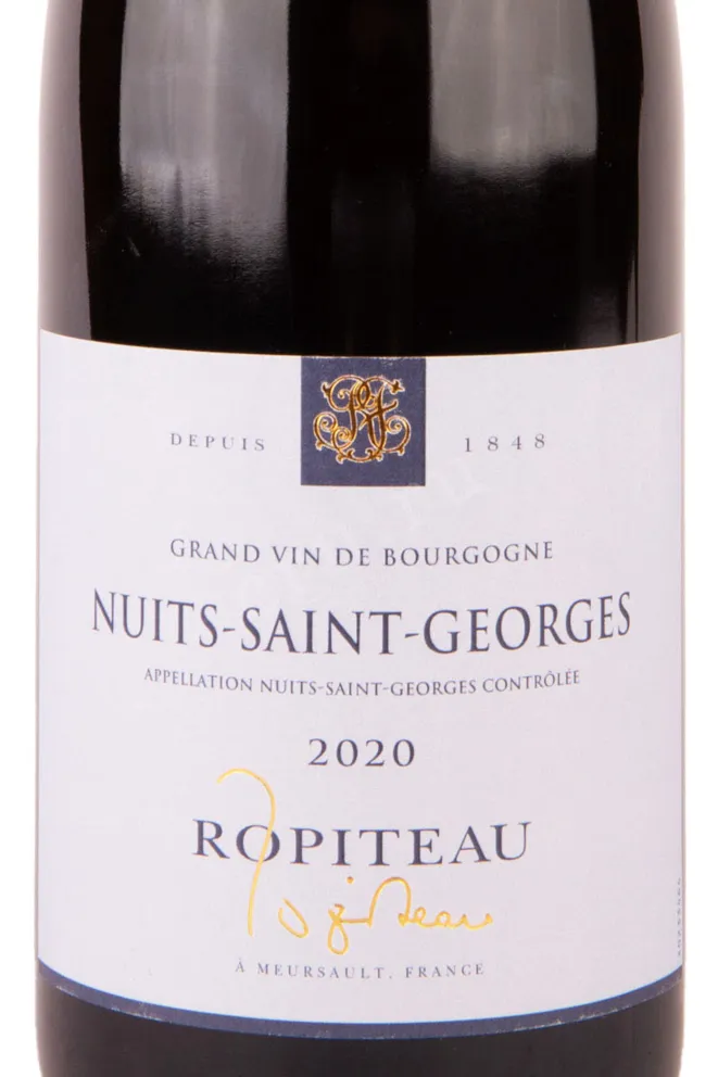 Этикетка Ropiteau Nuits-Saint-Georges 2020 0.75 л