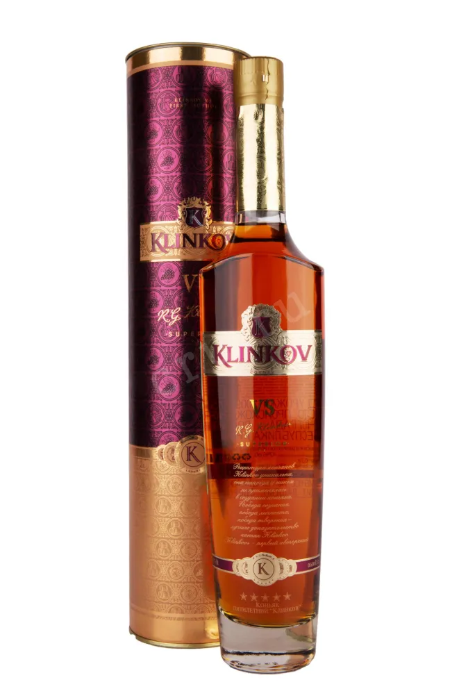 Коньяк Клинков ВС 5 летний в тубе  0.5 л