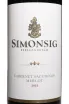 Этикетка Simonsig Cabernet Sauvignon Merlot Stellenbosch 2023 0.75 л