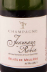 Этикетка Champagne Jeaunaux Robin Eclats de Meuliere 2019 0.75 л