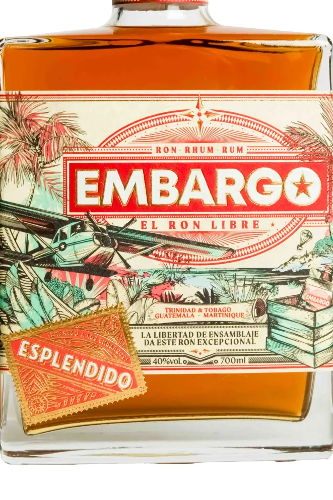 Этикетка Embargo Esplendido in gift box 0.7 л