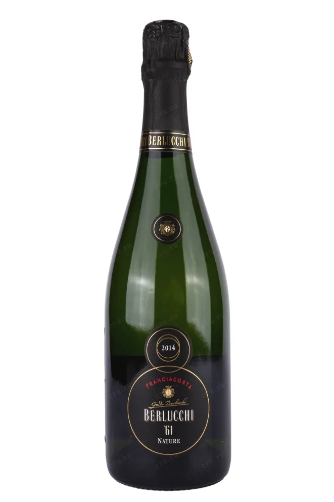 Бутылка Berlucchi 61 Franciacorta Nature gift box 2014 0.75 л