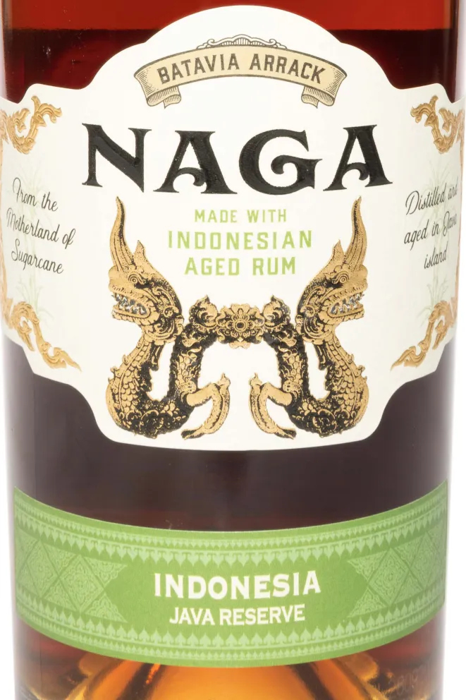 Этикетка Naga Baravia Arrack Java Reserve 0.7 л