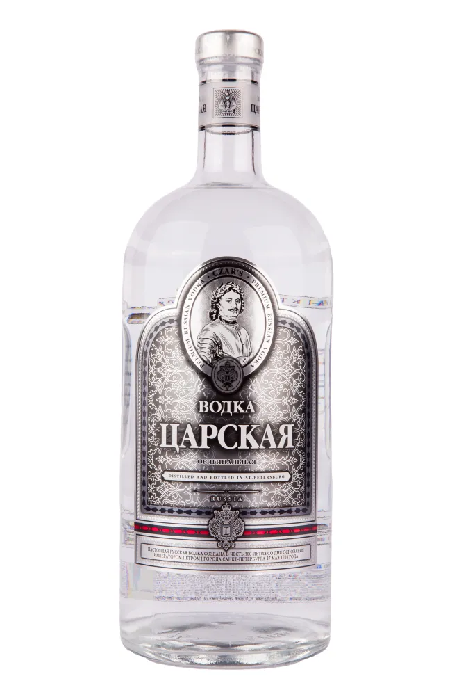 Водка Царская Оригинальная в подарочной коробке   1.75 л