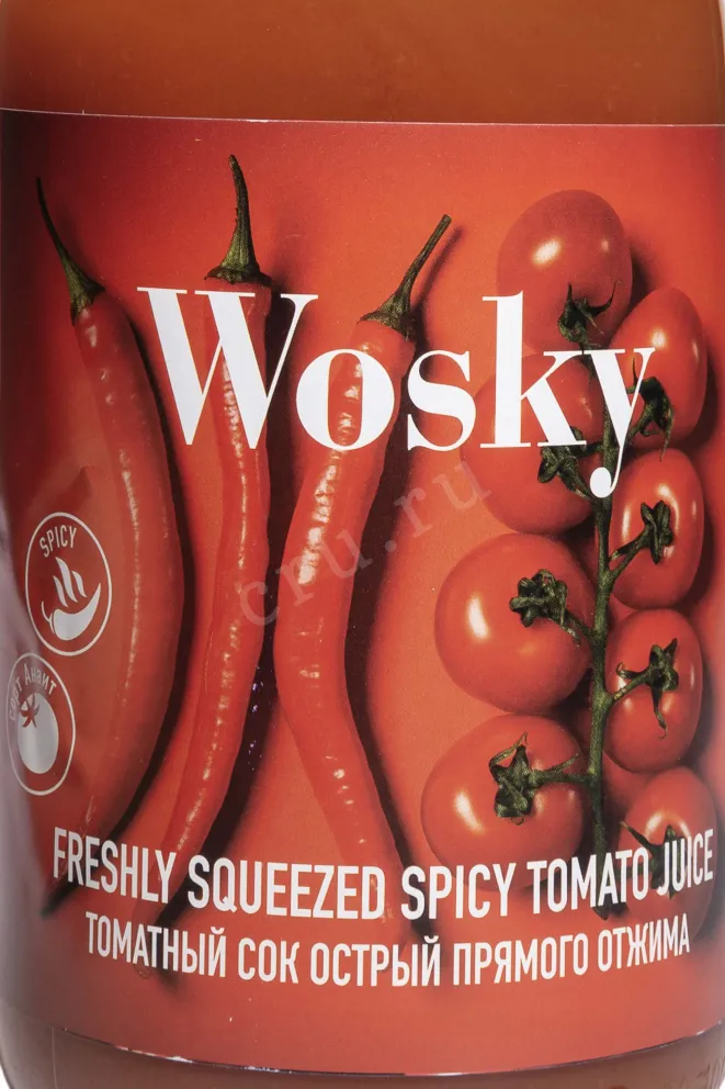 Этикетка Wosky Tomato Spicy 1 л