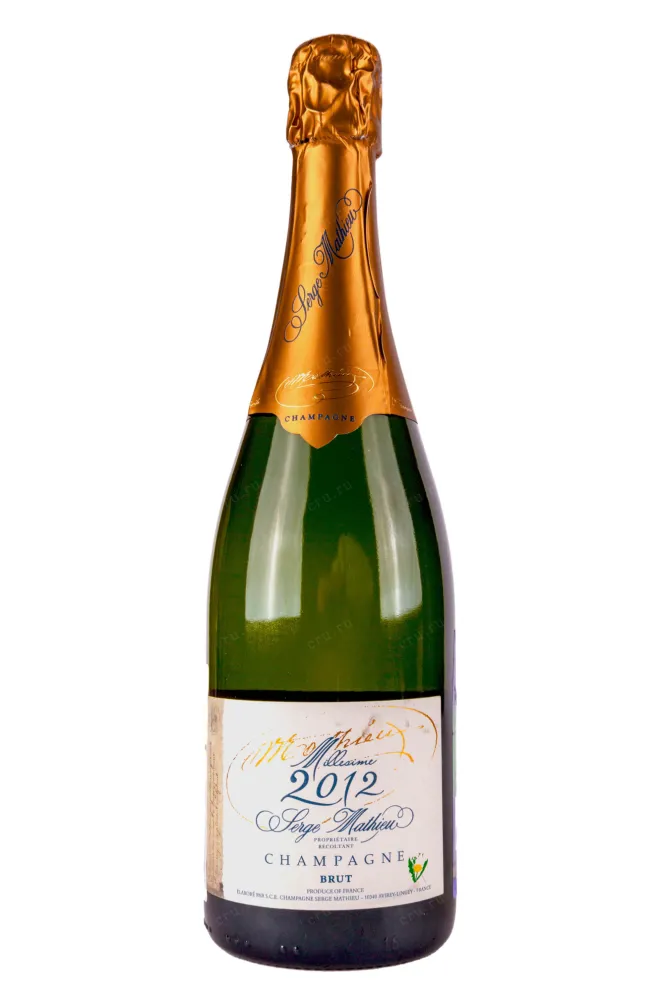 Шампанское Serge Mathieu Brut Millesime AOC 2012 0.75 л