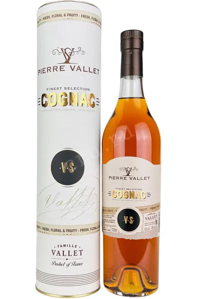 Коньяк Pierre Vallet V.S. in tube  0.7 л