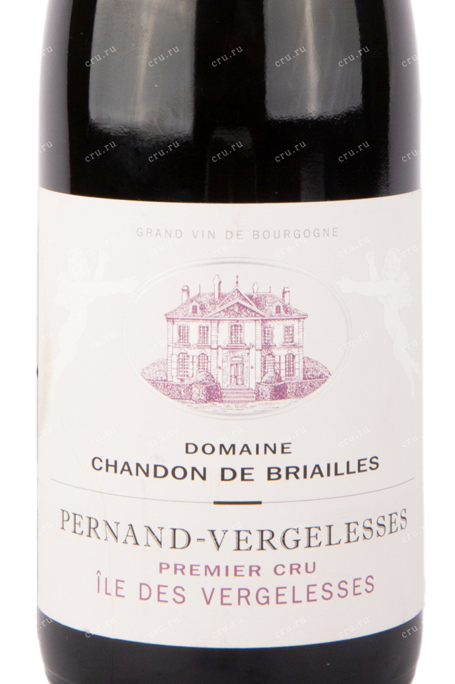 Этикетка вина Pernand Vergelesses Rouge Premier Cru Ile de Vergelesses 2014 0.75 л