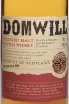 Этикетка Domwill Blended Scotch Whisky 0.7 л