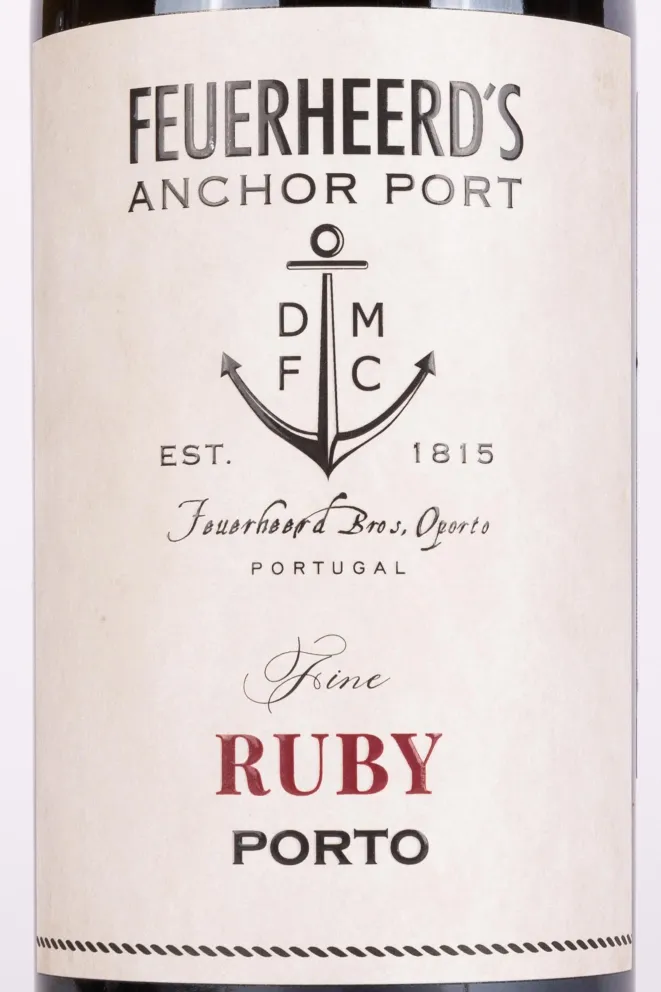 Этикетка Feuerheerd's Anchor Port Fine Ruby 2019 0.75 л