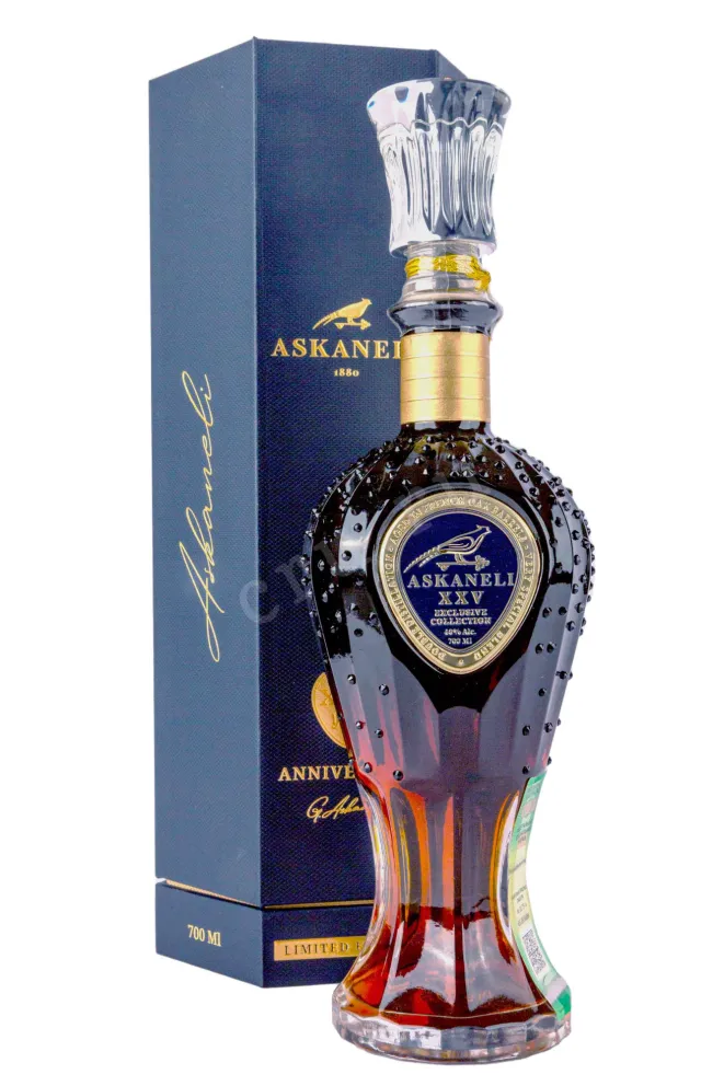 Коньяк Асканели ОС 25 лет в подарочной упаковке  0.7 л
